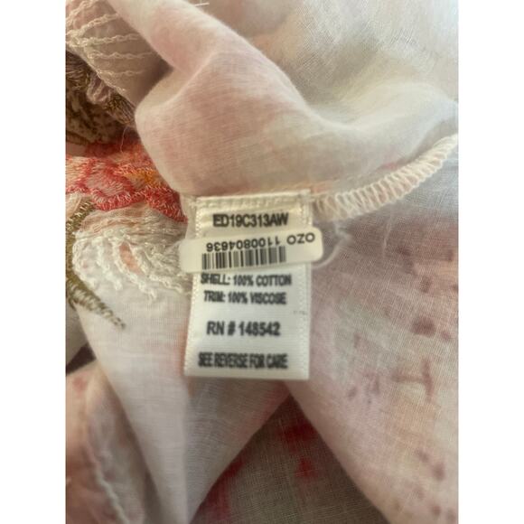 ARATTA Silent Journey Thought of You Shirt Floral FEMININE Top Blouse S Small - Picture 5 of 9